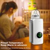 Fast Heating Portable Bottle Warmer,Travel-Easy,18W Fast Charging,6-Speed Temperature Control,Locked-in Nutrition,360