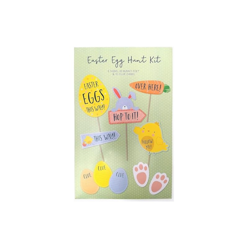 YLAB - Easter Egg Hunt Kit - Signs, Bunny Feet