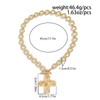 tanguan Gold Chunky Cross Necklace for Women Statement Cross Pendant