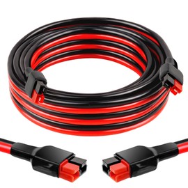 XRDS -RF 10AWG Anderson-Style Extension Cable 10FT, Anderson-Style 30A Connectors, Tinned Copper with PVC Jacket, Power Connect/Disconnect for Solar Panels, RVs, and Battery Systems