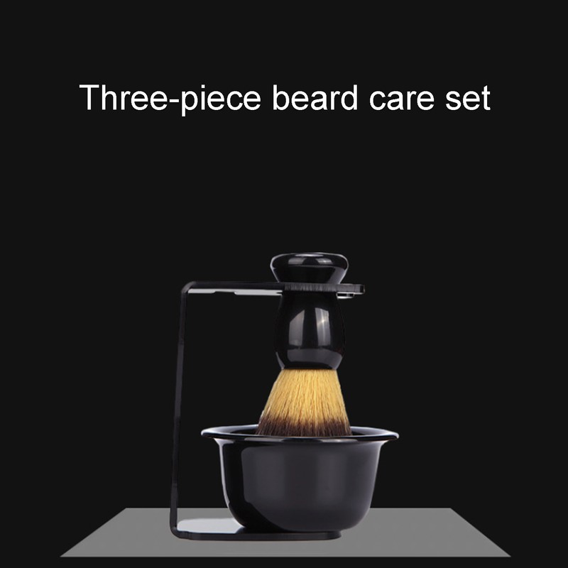 3pcs Shaving Brush Set Beard Shaving Brush Bowl Safety Shaving