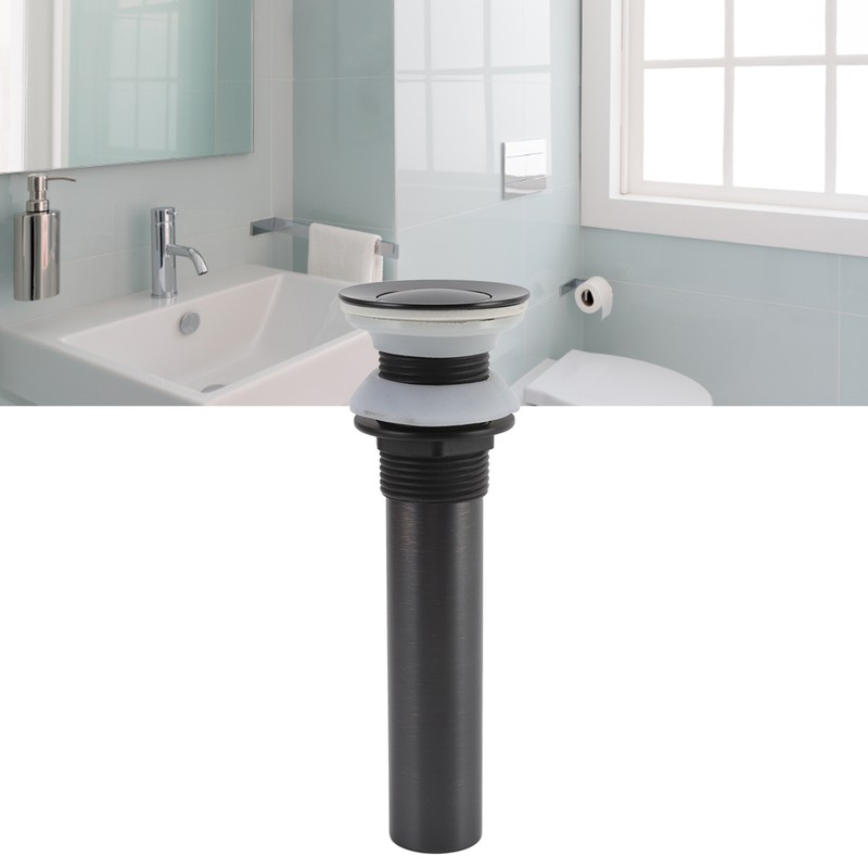 Bathroom Basin Sink Drain Brass Stainless Steel Pop Up Draining