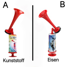 FiveMileBro Stadium horn, air pressure fanfare air horn, air pressure fanfare air horn, extremely loud, gas horn, air horn, handball, manual stadium trumpet, football fanfare compressed air horn (B)