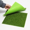 WINDAWNKE 4 Pack Artificial Grass 12 x 12 Inches Miniature