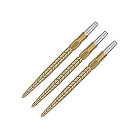 TARGET Darts Swiss Point Dart Points, RVE (3 Pack Set of Tips) 40MM – Gold | Change Dart Points, Swiss Storm Points, Professional Darts Accessories