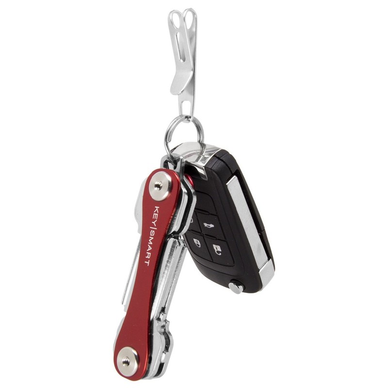 KeySmart Nano Clip - Pocket Clip Key Ring Holder -