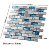 Blujellyfish Neptune Marble Mosaic Tile Teal Blue Natural Grey 1''