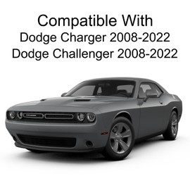 Passenger Side Mirror Replacement for 2008-2024 Dodge Challenger/Charger Heated Right Side Mirror Glass Replacement