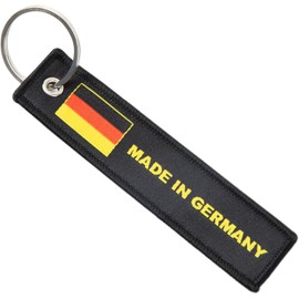 Llavero con 1 bandera alemana fabricada en Alemania con llavero, llavero, coches, motocicletas, regalos, EDC