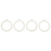 HIC Kitchen Replacement Gasket Seals, European-Grade Silicone, Fits Regular Mouth