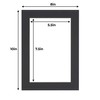 6x8 Mat for 8x10 Frame - Precut Mat Board Acid-Free