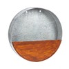 Evergreen Garden 15-inch Galvanized Metal Circle Wall Planter