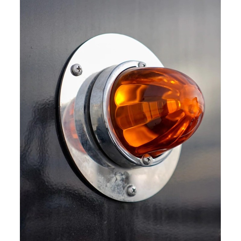 Vitonsbay Flush Mount Watermelon Light Bunk Plate Adapter,Stainless Steel Round