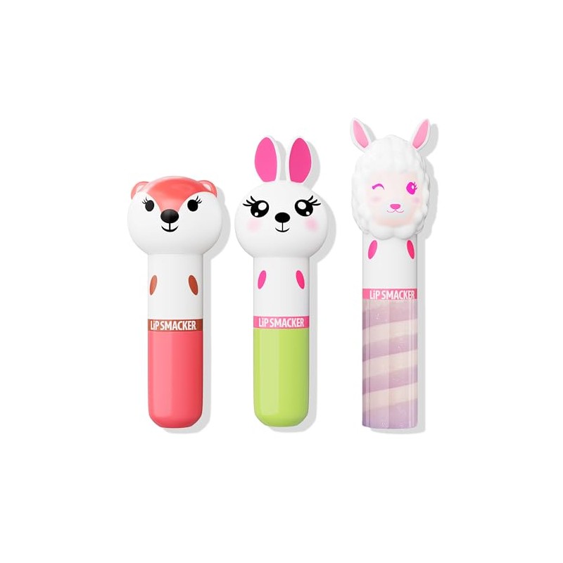 Lip Smacker Lippy Pals 3 Pack Lip Kit- Unicorn/Panda/Kitten Foxy