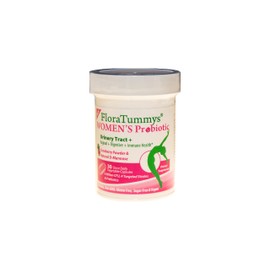 FloraTummys Women's Probiotic, Urinary Tract Digestive Immune System Health, Cranberry Powder, Kosher Certified, Non-Dairy, Gluten Free, Non-GMO