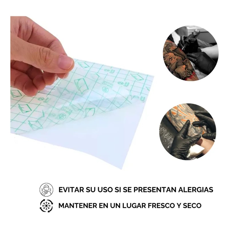 Parche Curación Film Protector Para Tatuaje 10 Pzs 15x18cm 10
