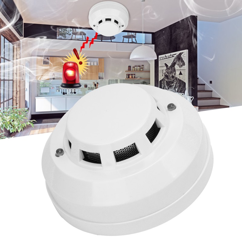 Smoke Alarm High Sensitivity Security Detector Sound Light Warning Device