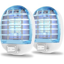 Bug Zapper Indoor, Electronic Fly Trap Insect Killer, Mosquitoes Killer Mosquito Zapper with Blue Lights for Living Room, Home, Kitchen, Bedroom, Baby Room