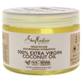 Shea Moisture - Aceite de coco 100% virgen extra para unisex, aceite de 3.2 onzas, Multi, 15 oz