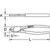 KS Tools 118.0090 Cable cutter Ø10mm, 160mm