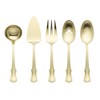 Oneida 897920 James Street Satin Champagne 5 Piece Hostess Set