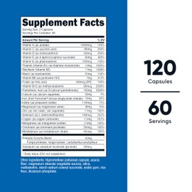 Nutricost Multivitamin with Probiotics 120 Vegetarian Capsules (2 Bottles) - Packed with Vitamins & Minerals