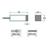 49.990.03 Aperit Stainless Steel Wall Door Stopper | Door Buffer
