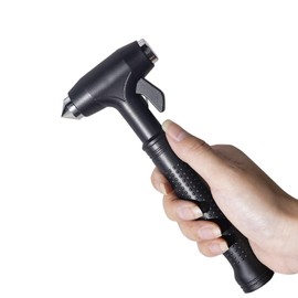 Arwrilt Car Window Glass Breaker Tool, Automotive Emergency Escape Hammer with Seat Belt Cutter, Multifunctional Car Accident Emergency Safety Hammer, Universal Escape Tool for Most Cars (Black)
