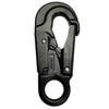 ProClimb Aluminum Double Lock Captive Eye Forged Snap Hook Black