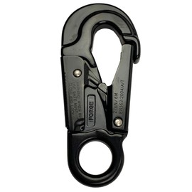 ProClimb Aluminum Double Lock Captive Eye Forged Snap Hook Black