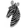 Zebra Head Brooch Pins for Women, African Zebra Brooch Pin,