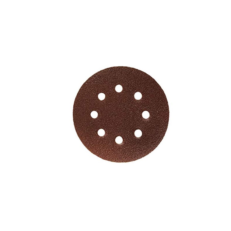 50 Velcro-Backed Sanding Disks Diameter 125 mm 180-Grit for Eccentric