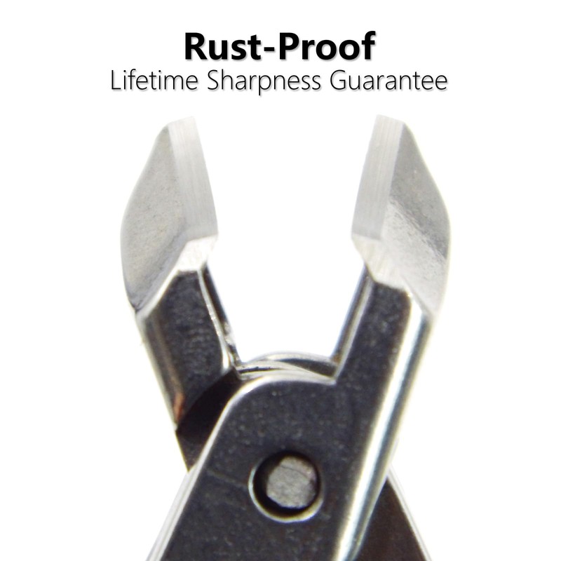 Qgond Wide Jaw Anti-Splash Slanted Nail Clipper – Extra Sharp