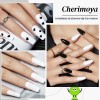 Kit Esmaltes Semipermanentes Blanco Y Negro 15ml Cherimoya