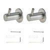 EAI Robe, Coat or Towel Hook Satin Stainless Steel Pack