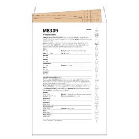 McCall's Doll Clothes Sewing Pattern Kit, Design Code M8309, One Size, Multicolor