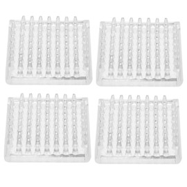 OSALADI 8pcs Anti- Furniture Pads Transparent Chair Leg Protectors for Hardwood Floors Grippers Cushion for Tables Sofas and Stools Scratch and Noise Prevention