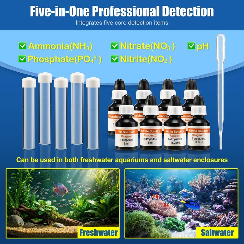 DaToo Aquarium Master Test Kit 5 in 1 Fish Tank