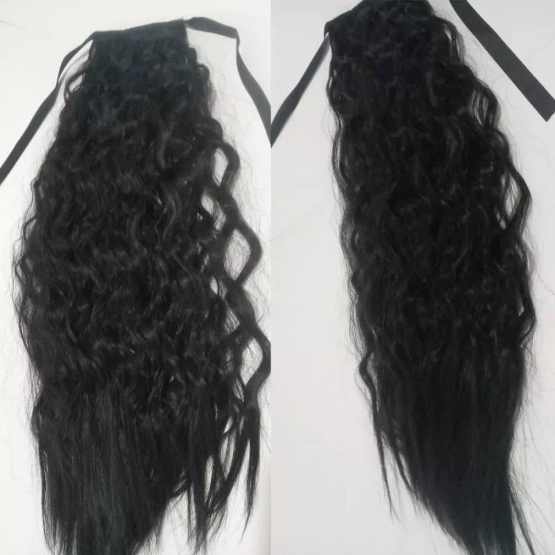 TASSYME ACCESORIOS Coleta Pony Postiza Rizada Negra Ed. Mujer Moderna