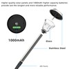 DERAYSION Solar Lights Outdoor Waterproof, Brushed Stainless Steel Glass Solar