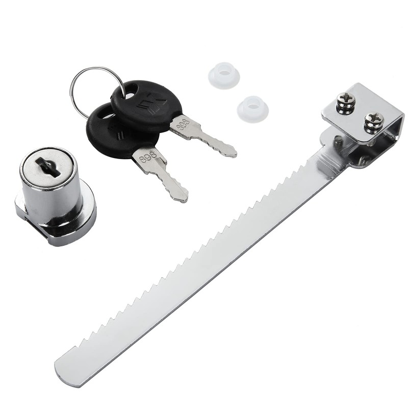 16 Pack Sliding Glass Door Ratchet Lock With Alike Keys,