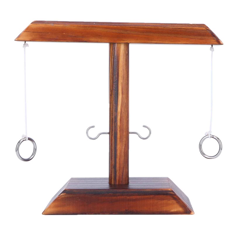 Throwing Game Set Wooden Hook Shot Toy Interactive Games for