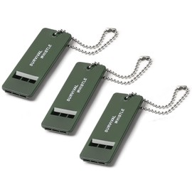 Aeixlum-3 Pieces Emergency Survival Whistles, Referee Whistle, Starting Whistle, Swimming Command Whistle，Triple Holes Design Outdoor Whistles, for Camping, Hiking