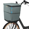 COBIVI Bicycle Basket Cover, 2 Tiers, Front Basket Cover, Waterproof,