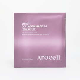 Arocell Super Collagen Mask 2.0 ECM Active 1 sheet, 1 piece / 아로셀 슈퍼 콜라겐 마스크 2.0 이씨엠 액티브 1매, 1개