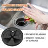 2Pcs 3 3/8" Garbage Disposal Splash Guard, Quiet garbage disposal