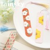 TAINSKY Bookmarks Polymer Clay Cutters, Floral Bookmark Creator for Polymer