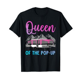 Pop Up Camper Art For Women Girls Pop Up Trailer Camping T-Shirt