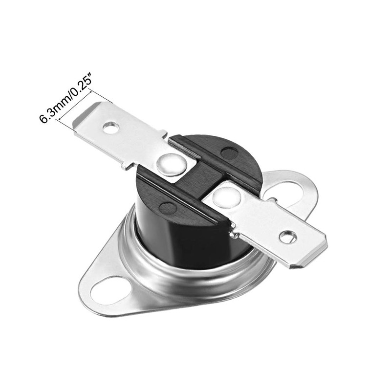 uxcell KSD301 Thermostat 40°C/104°F 10A Normally Closed N.C Adjust Snap