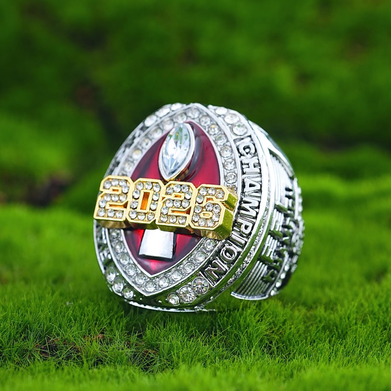 K-toobeely 2026 Fantasy Football Championship Ring Red with Box League